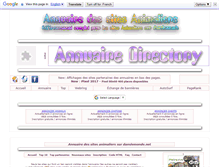 Tablet Screenshot of annuaire-animalier.danslemonde.net