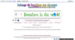 Desktop Screenshot of echange-chiens.danslemonde.net