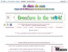 Tablet Screenshot of annuaire-chats.danslemonde.net